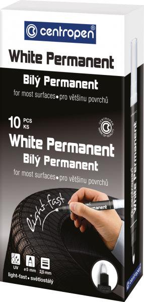 Marker White Permanent 8586