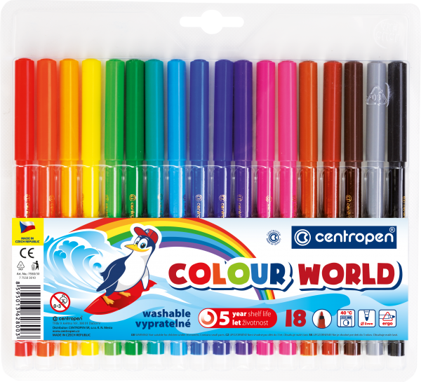 Flamastry Colour World 7550