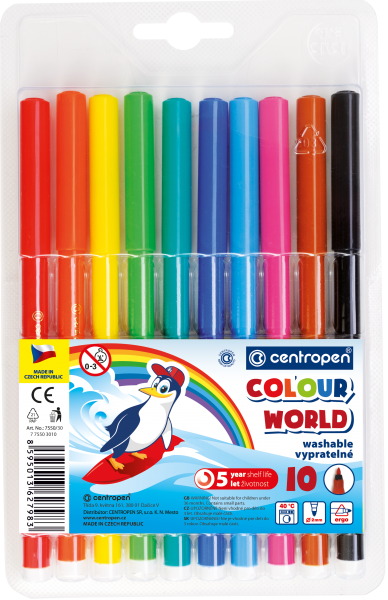 Flamastry Colour World 7550