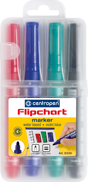 Zestaw markerów do flipchartu Flipchart 8550